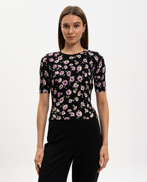 Twinset Black floral print top 261TP3460