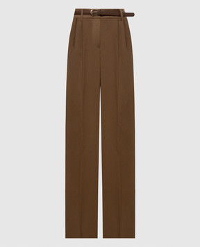 Max Mara COCCO brown wool trousers MSTCOCCO