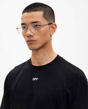 Off-White Gold-tone glasses with Arrow logo OW6017760057