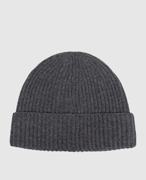 Brunello Cucinelli Dark gray cashmere hat M2293900