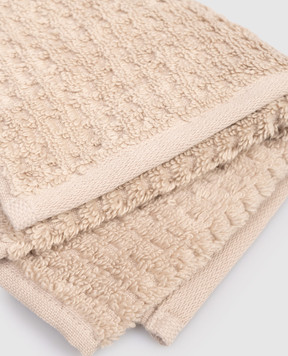 L'appartement Beige terry towel Texture 30x40 TEXTURECOTTONWASHCLOTH