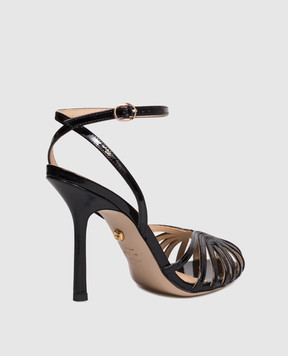 Babe Pay Pls Black patent leather sandals 210906LA