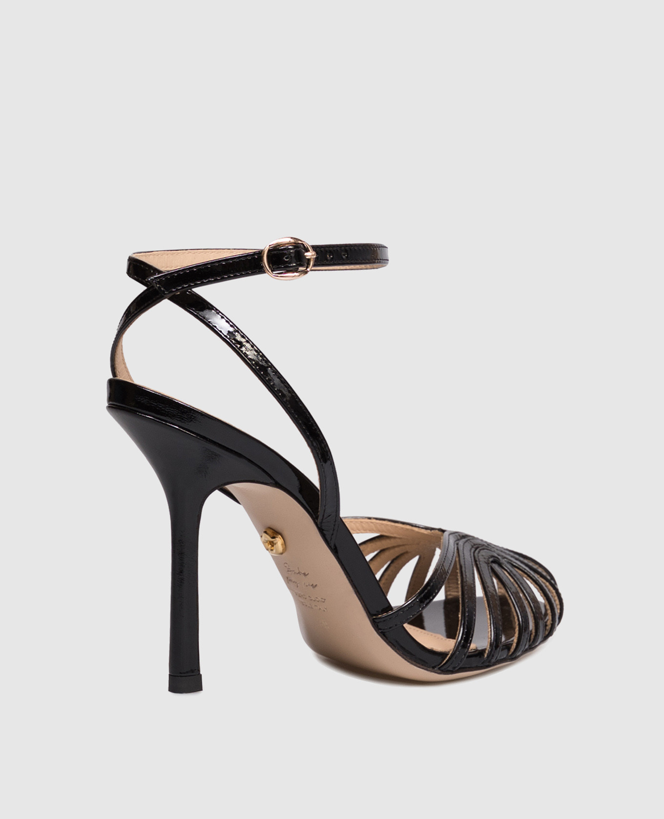 

Black patent leather sandals Babe Pay Pls
