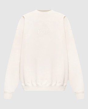 Vetements White sweatshirt Paris ME76CW234V