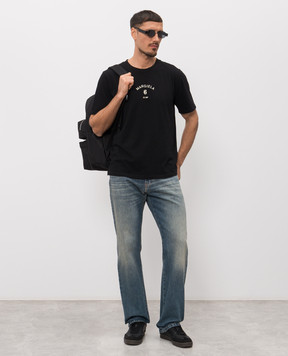 Maison Margiela MM6 Black t-shirt with logo print SH2GC0038M20048
