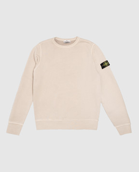 Stone Island Children's beige sweatshirt with logo patch L2S166100009S04251012