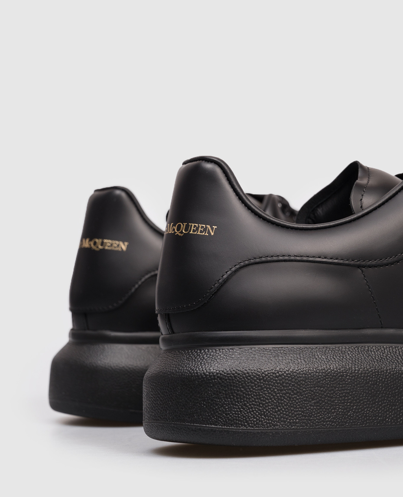 

Black leather sneakers with logo Alexander McQueen
