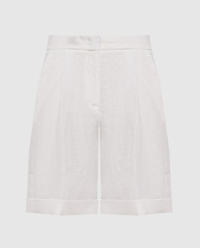 Peserico White linen shorts A04083Z02606