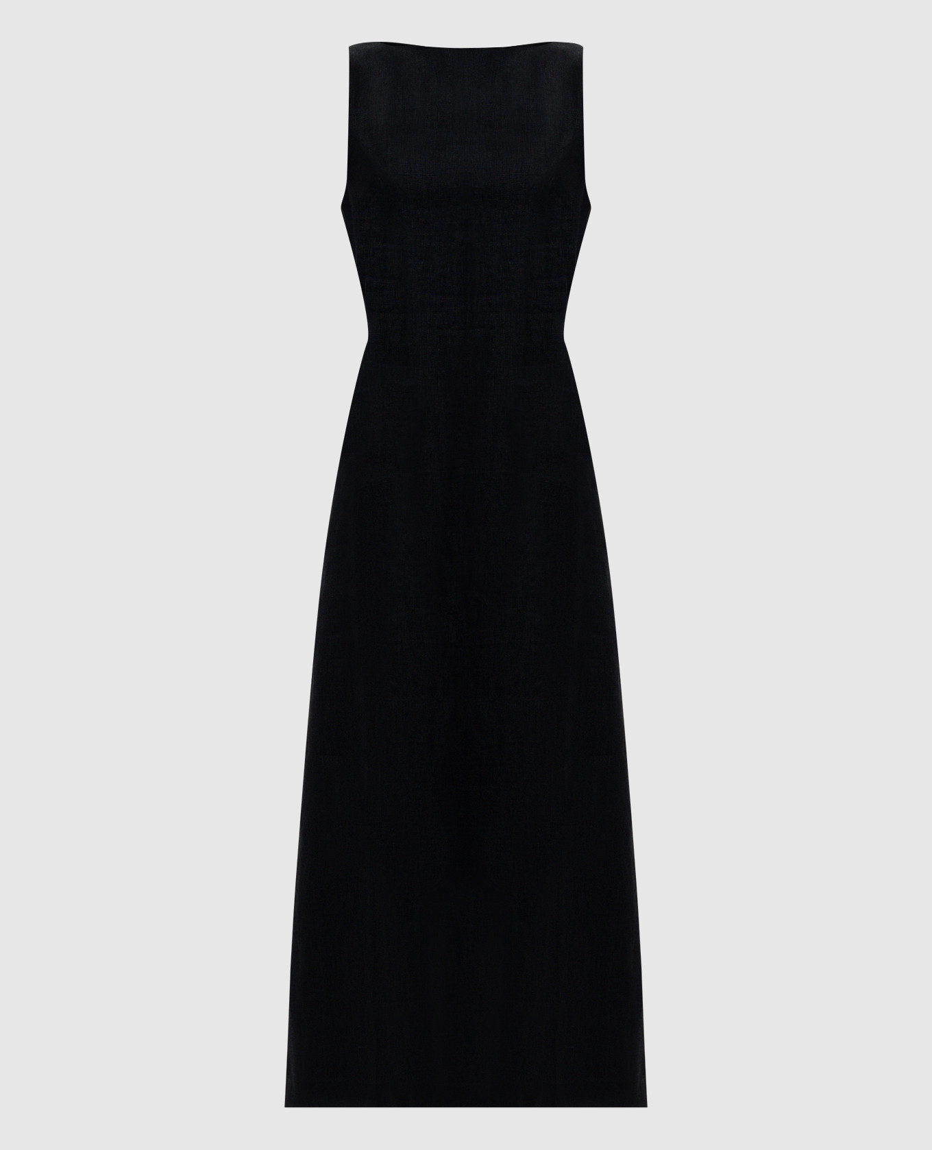 

Taylor black linen midi dress Faithfull