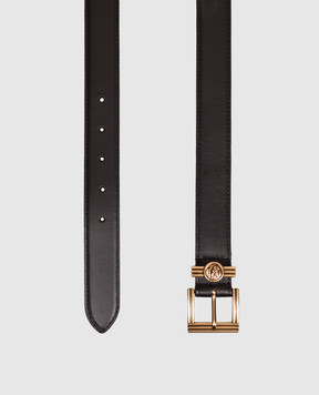 Etro Black leather belt with textured emblem WP3A0019AP11R