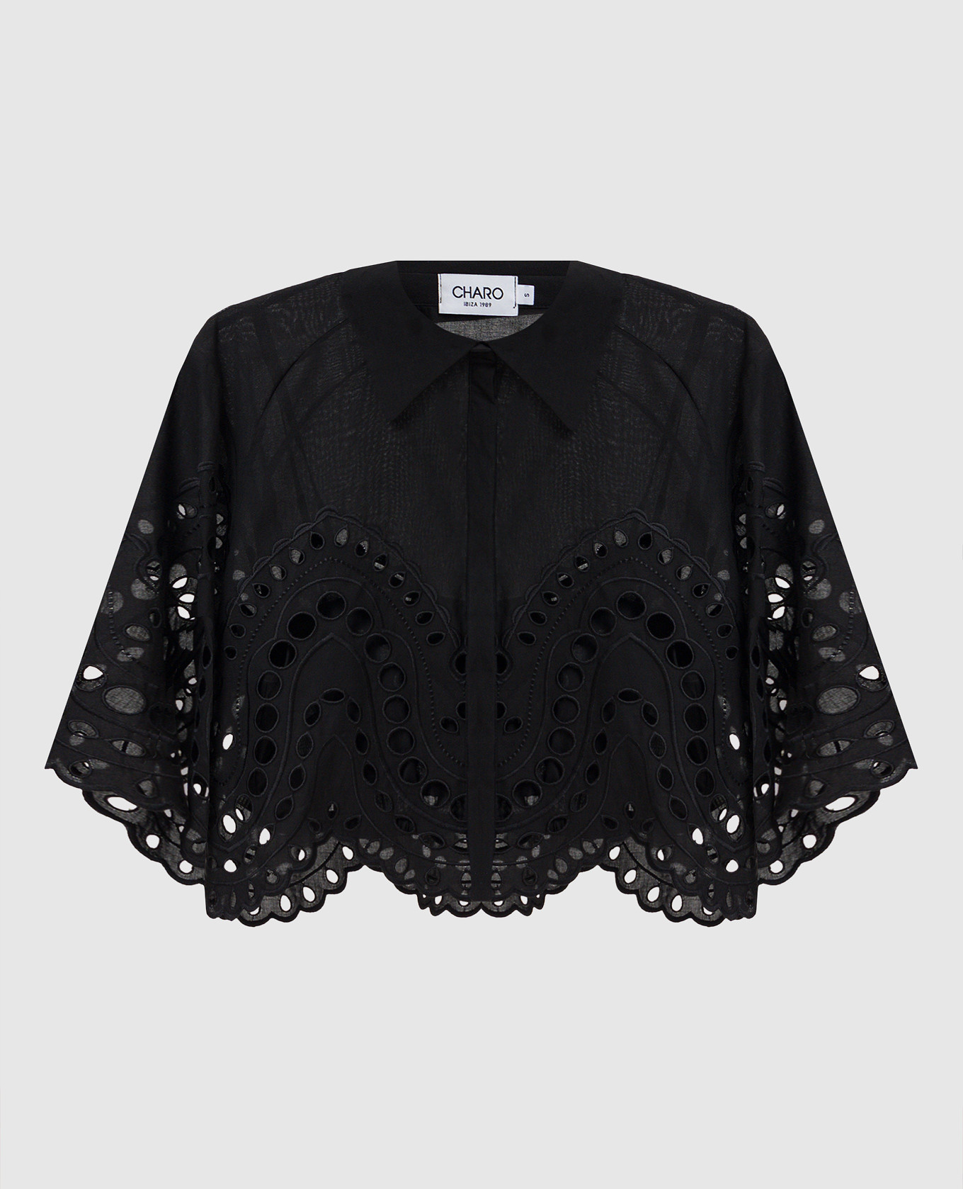 

Black cropped Storm blouse Charo Ruiz