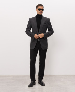 Tom Ford Gray wool check jacket JLYP03W0154