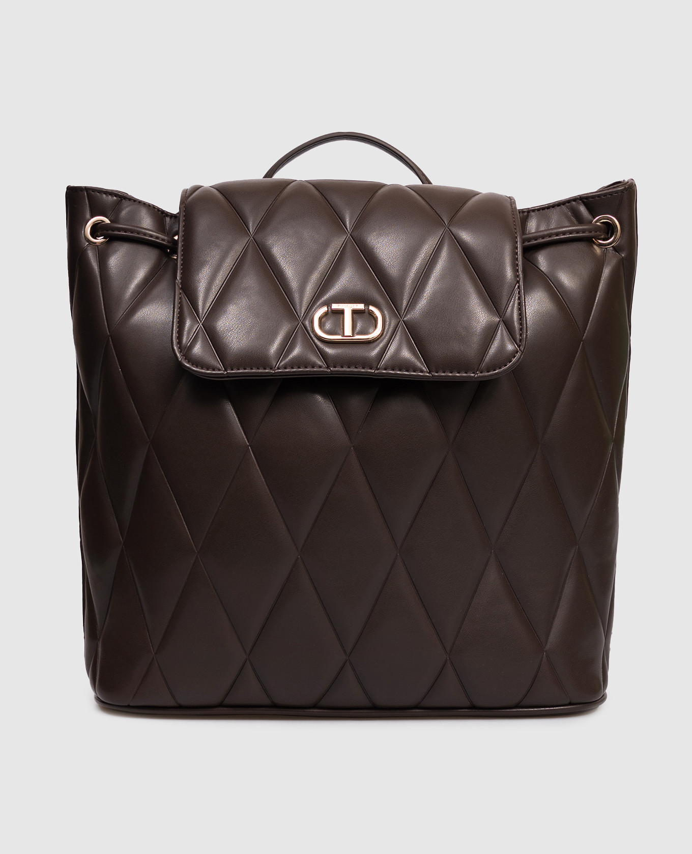 

Brown backpack with logo Twinset