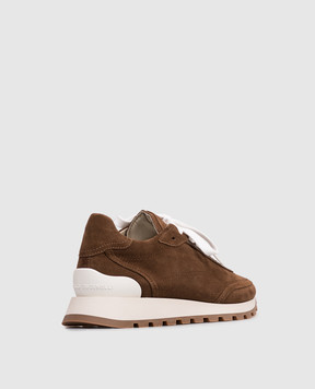 Brunello Cucinelli Brown suede sneakers MZSFG3318P