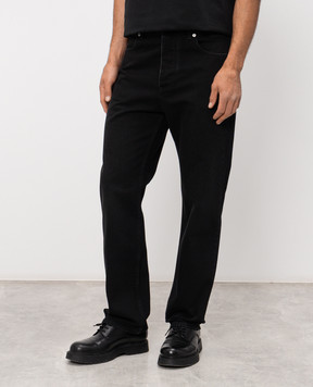 Bottega Veneta Black jeans with logo patch 861558V69O0