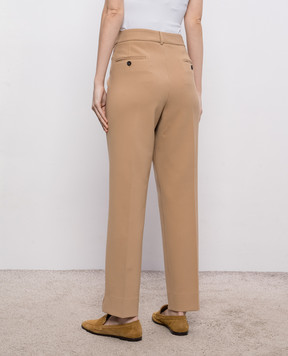 Peserico Brown pants with patch P0471801916