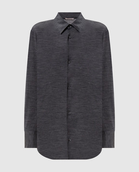 Marco Pescarolo Gray wool shirt ARTEMIDED54Y04