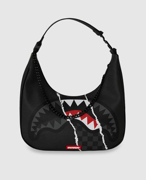 Sprayground SHARK SLASH children's black hobo bag 910B9353NSZ
