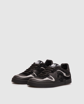 Dolce&Gabbana Black leather Portofino sneakers CS2477A0867