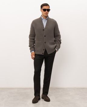 Stefano Ricci Blue shirt with emblem MC008404BN3029