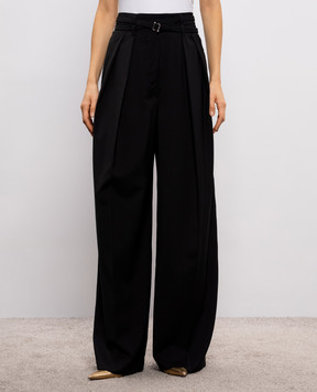 Max Mara Sportmax Black BAUTTA wool trousers SPXBAUTTA