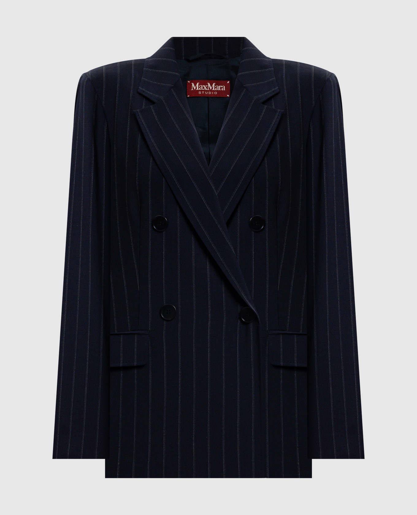 

Blue double-breasted ONAGRO wool jacket Max Mara