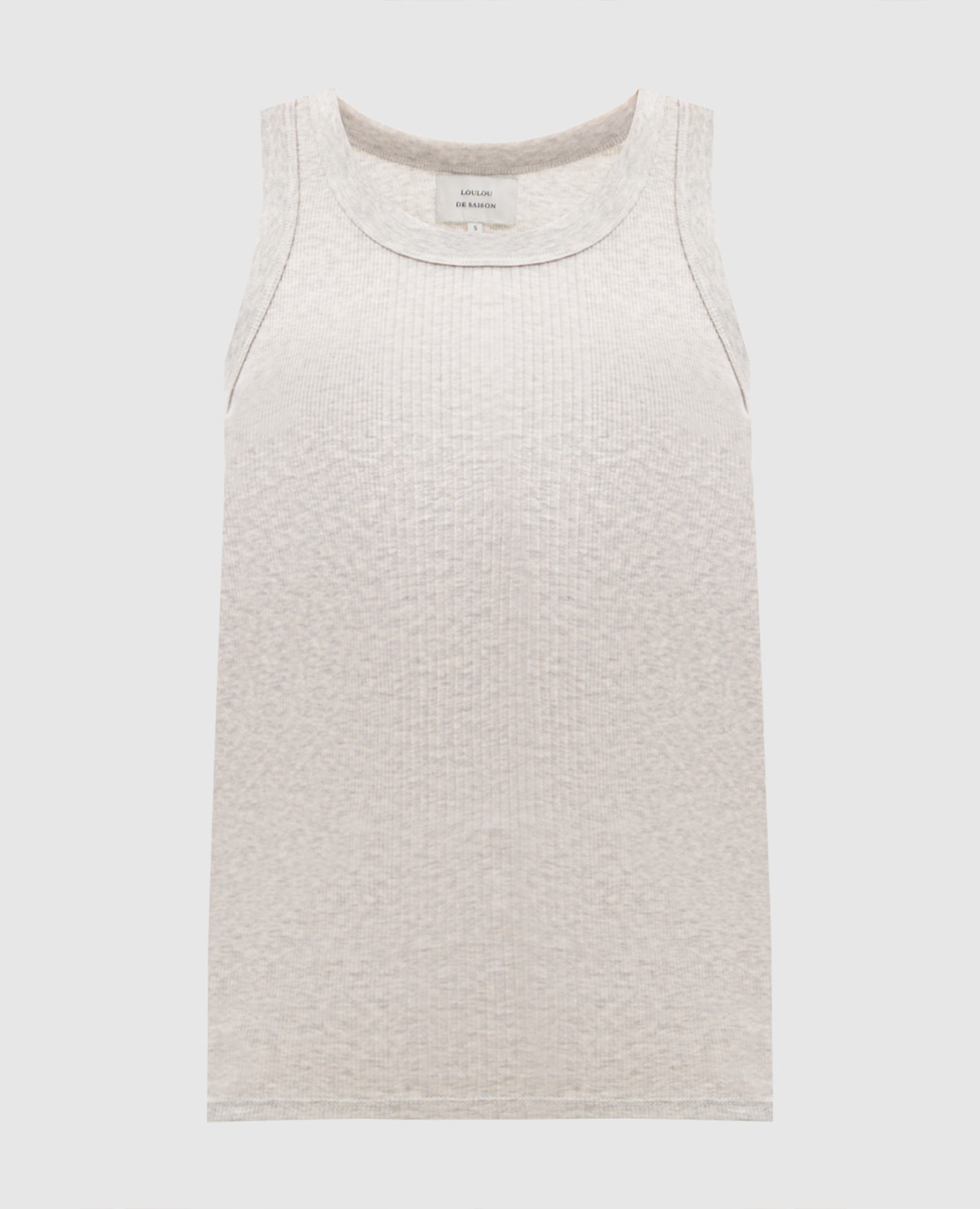 LIMBA gray T-shirt with embroidered emblem