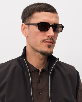 Alexander McQueen Brown tortoiseshell sunglasses 861658J0749