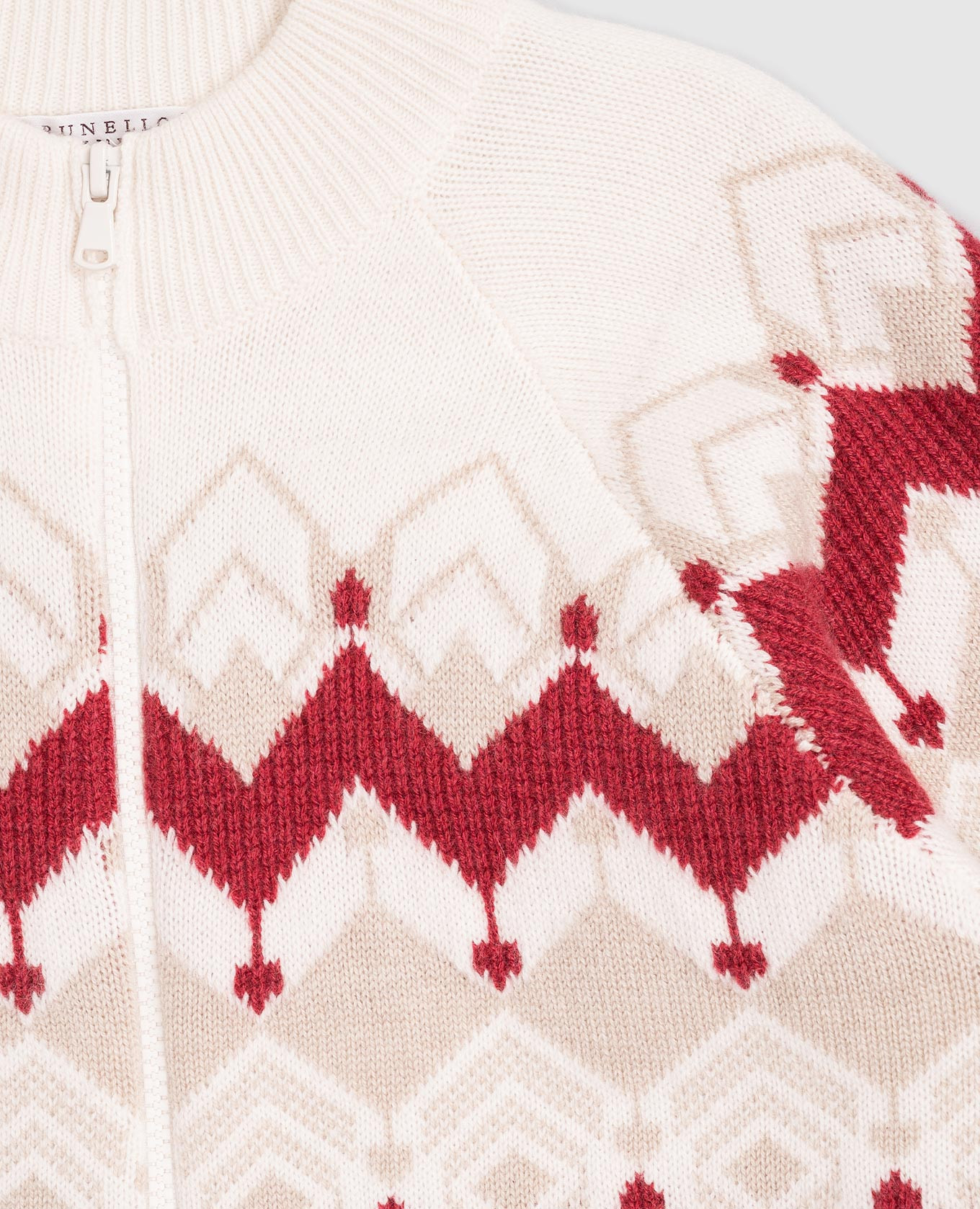 

Children's white cashmere cardigan Brunello Cucinelli