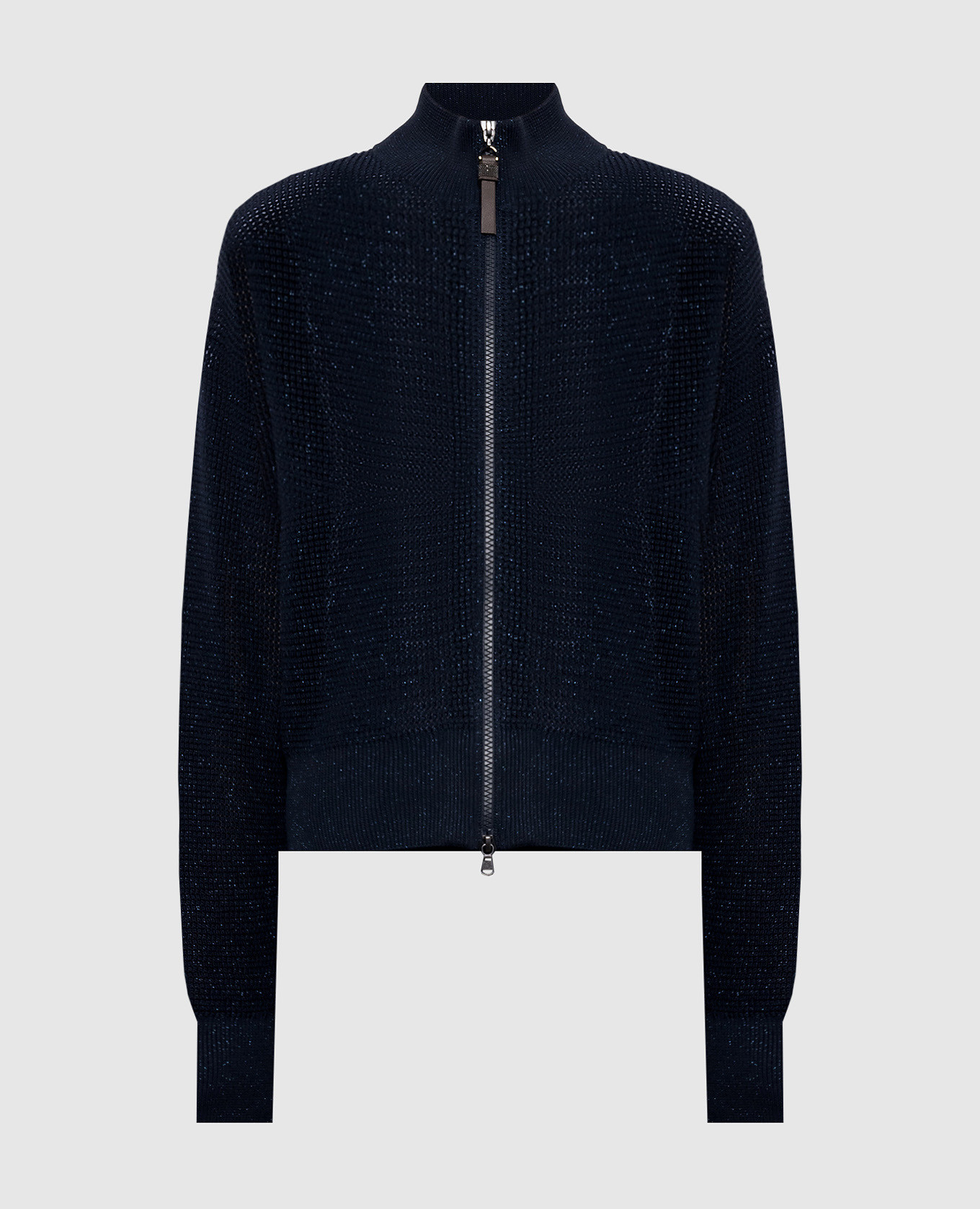 

Blue cardigan with lurex Brunello Cucinelli