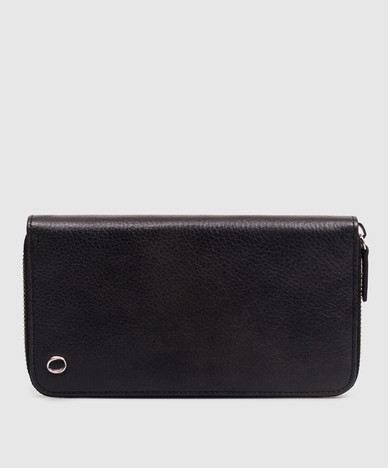 Black leather wallet
