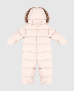 Moncler ENFANT Yorick children's beige down jumpsuit L29511G00001597YW