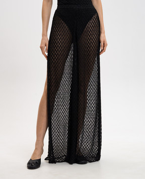 Missoni Black flared pants with lurex MC23SI00BR014R