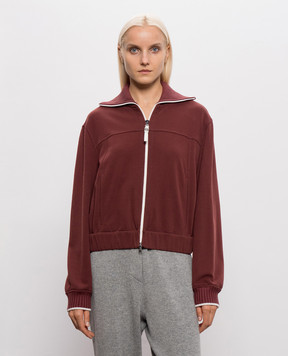 Brunello Cucinelli Burgundy sports jacket MN05NB2T06