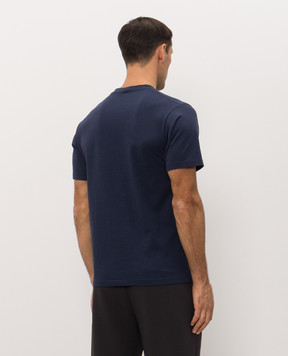 Sporty & Rich Blue t-shirt with logo print TO11984300BL106m