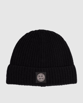 Stone Island Black wool hat L2S15N100012S00B4