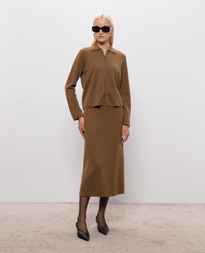 Max Mara Brown wool cardigan MMLSNACK