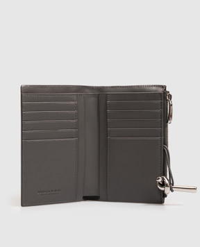 Bottega Veneta Andiamo gray leather wallet 876346VCPP2
