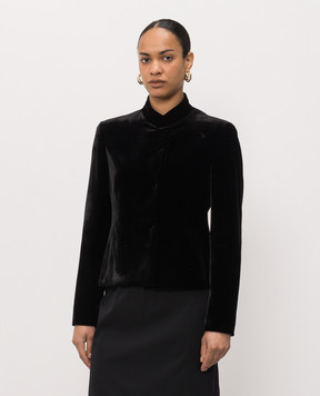 The Row Black velvet jacket Baya 10943W4199