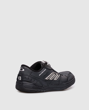 Balenciaga Black leather Hamptons sneakers 841765WCURB