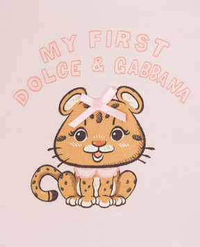 Dolce&Gabbana Children's pink printed t-shirt L2JTJTG7PNN