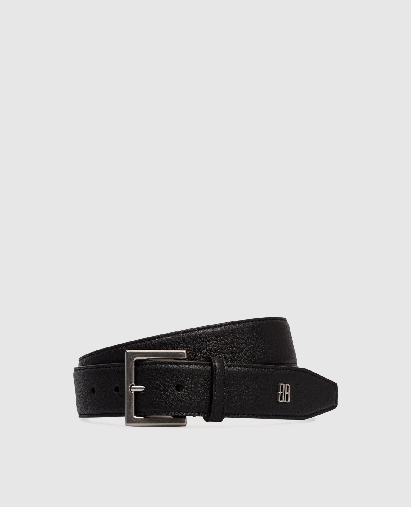 

Black leather belt with logo Balenciaga