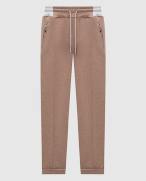 Doriani Cashmere Brown track pants with lapels 840PANTTAZF1853J29