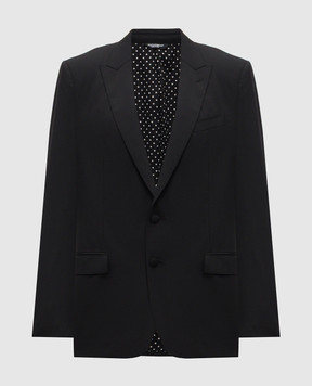 Dolce&Gabbana Black Martini wool jacket G2VZ7TFUBFT