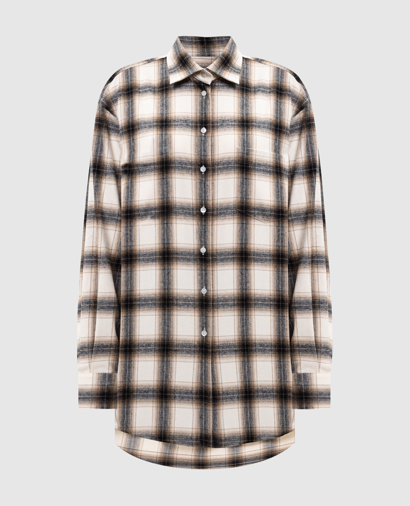 

Beige checkered shirt Babe Pay Pls