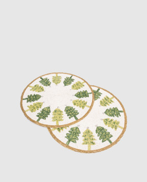 Palais Royal Set of decorative beaded table mats 25490