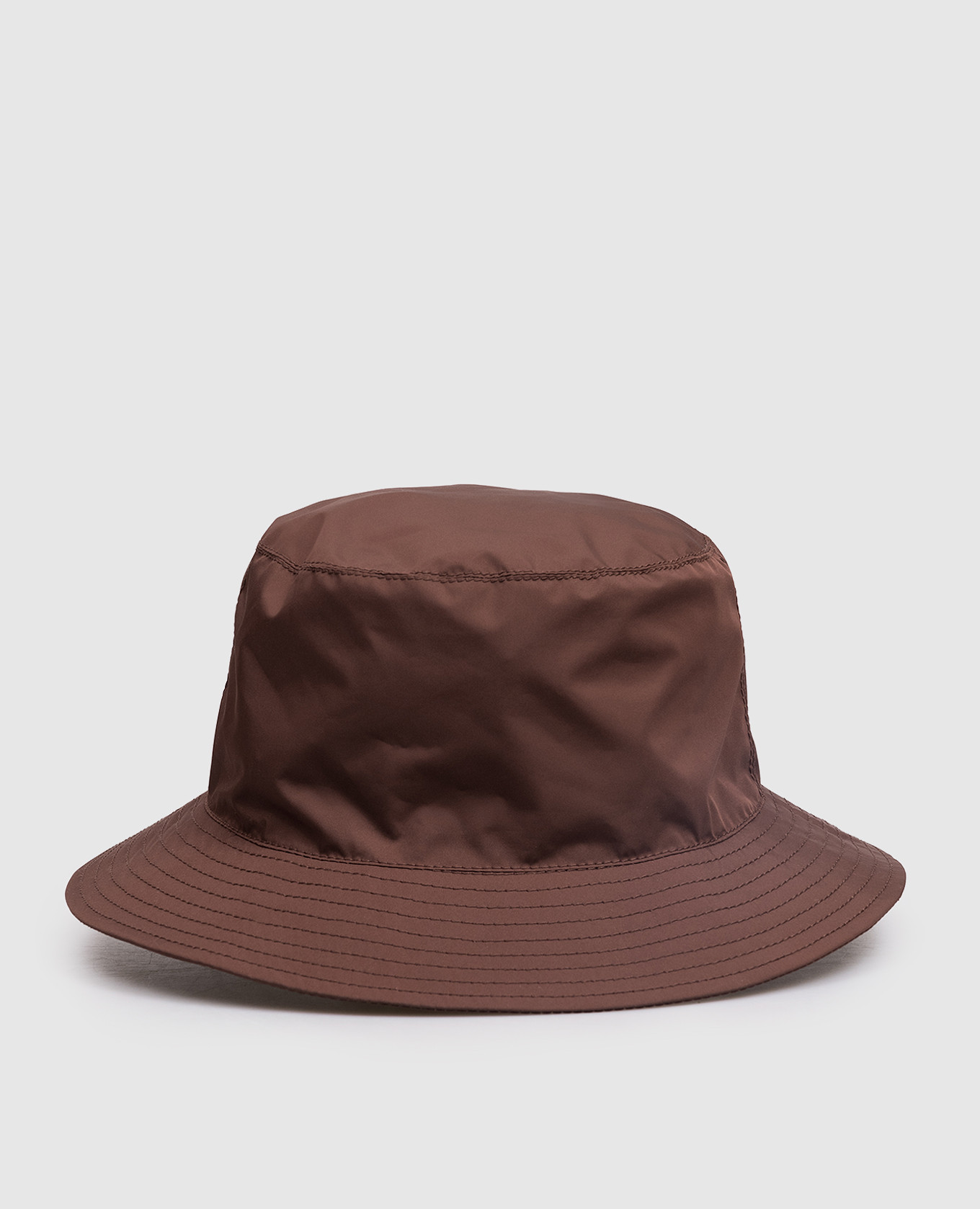

Brown Panama hat with logo patch Yves Salomon Army