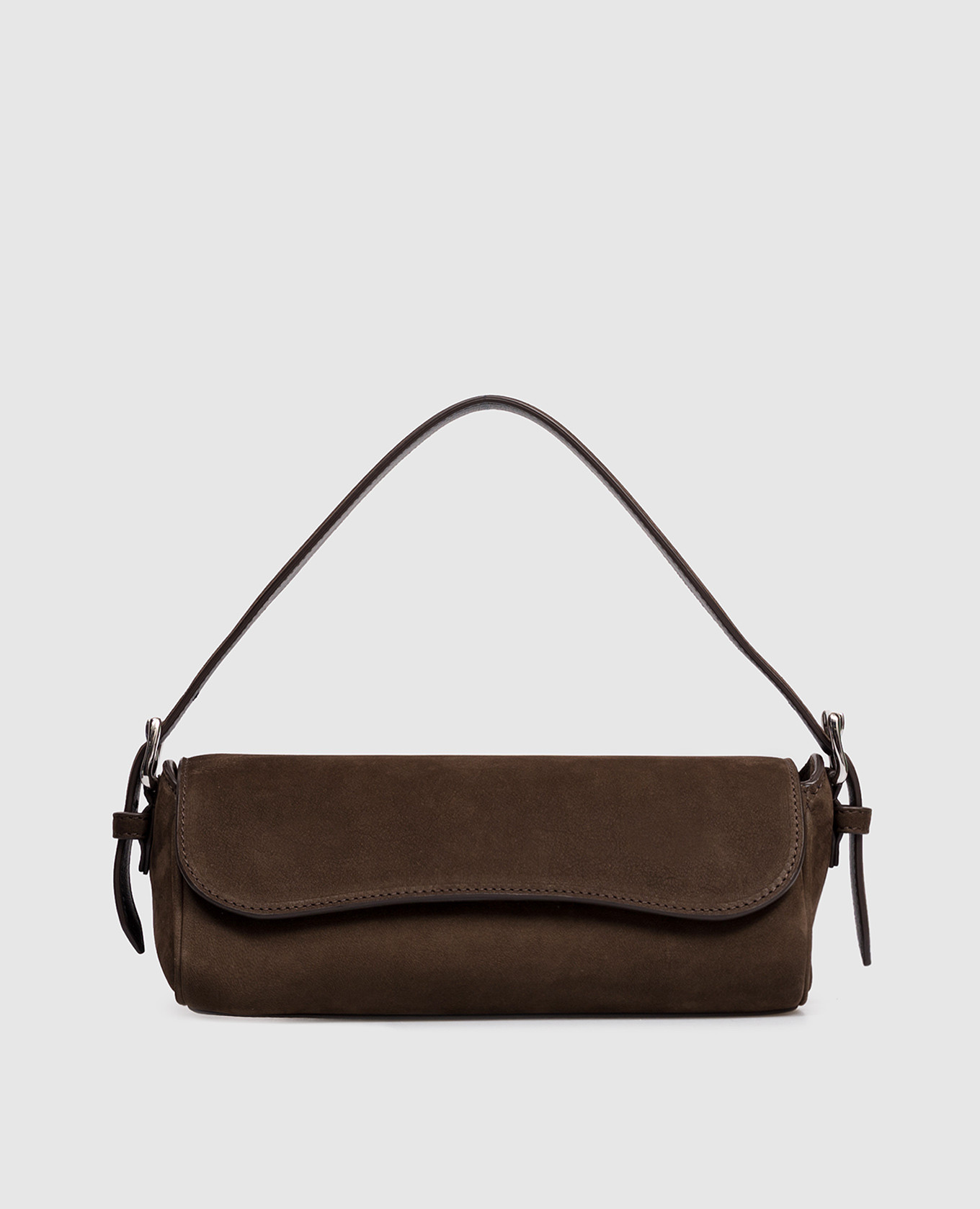 

Bonny brown suede baguette bag J&M DAVIDSON