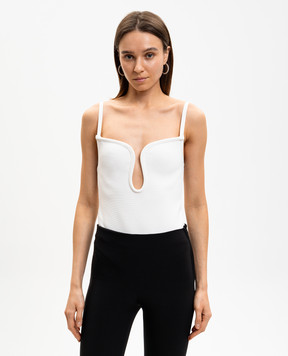 Herve Leger White bodysuit Jules 46HMB1498680