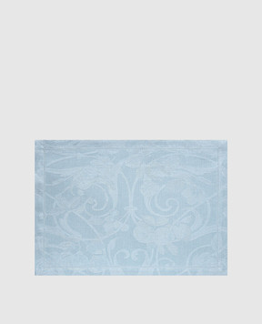 Le Jacquard Fraincais Tivoli Blue Linen Placemat 31306